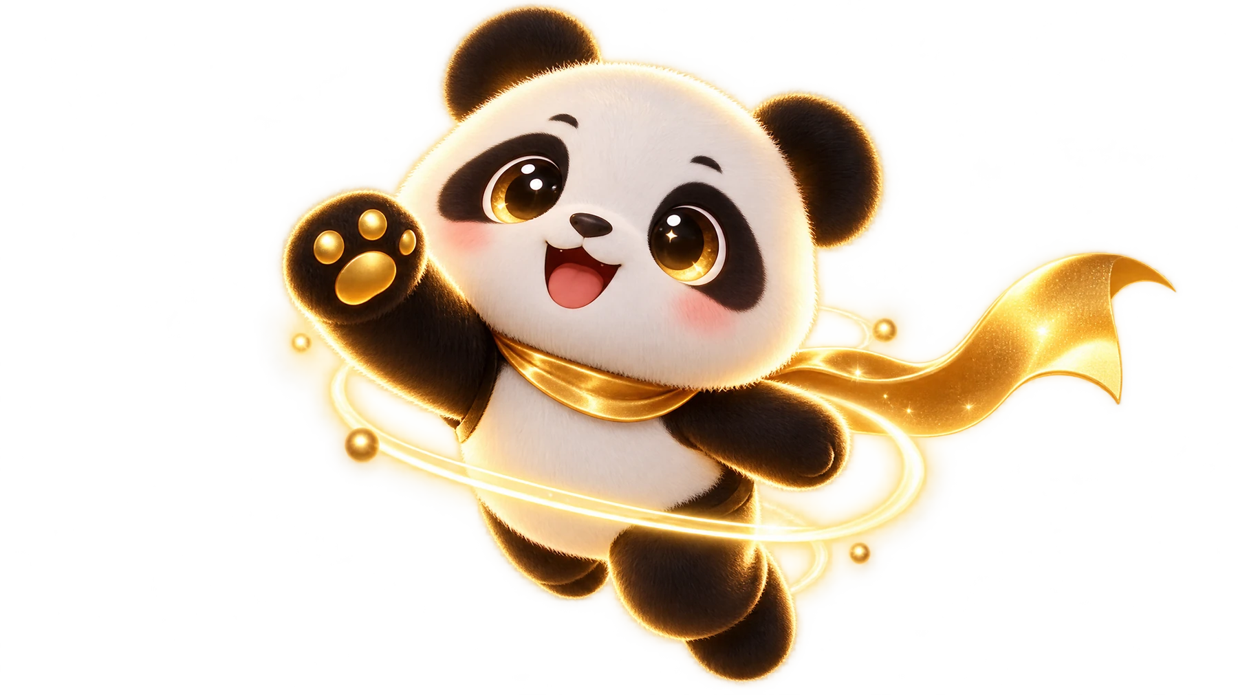金色光环 AI 熊猫